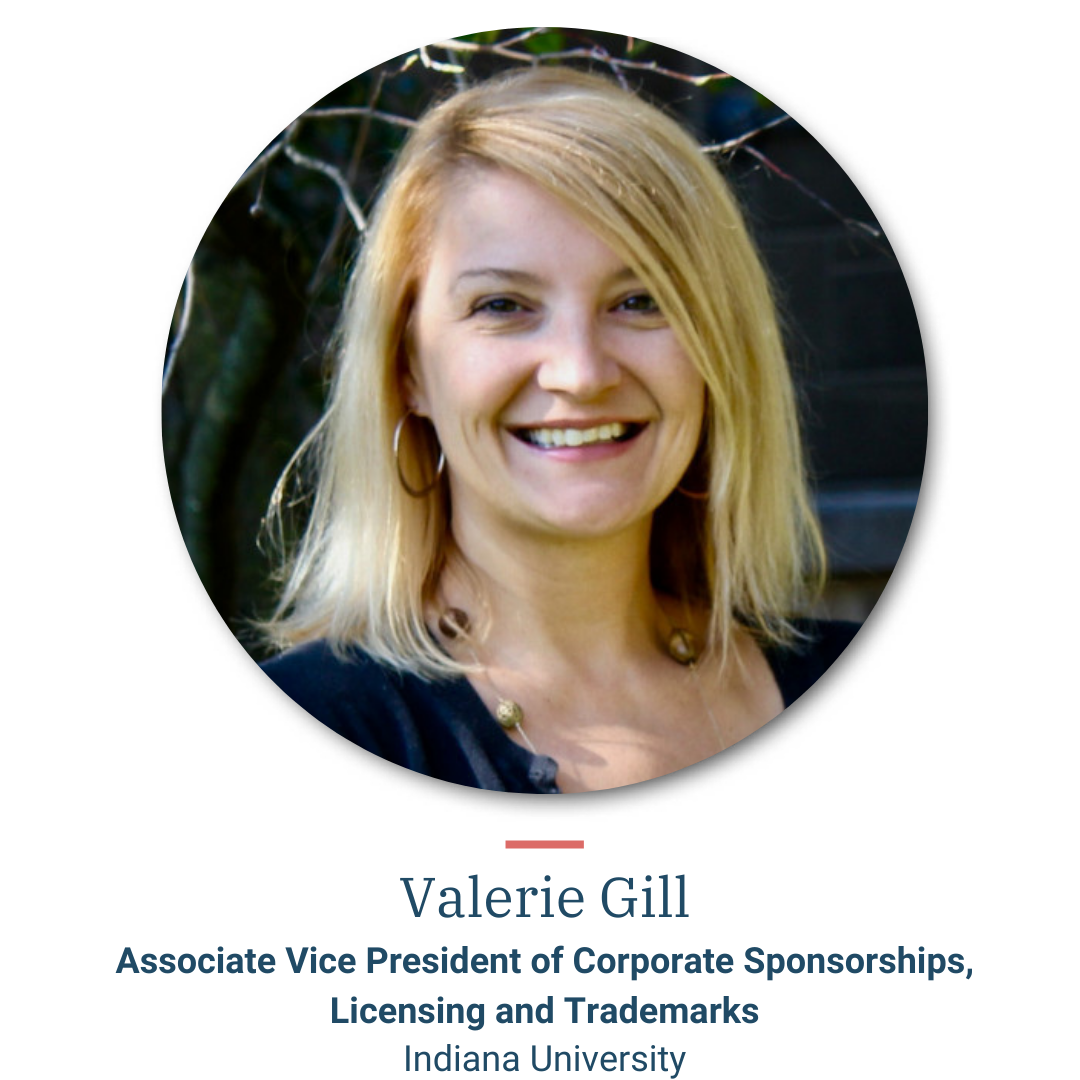 Valerie Gill, Associate VP of Corporate Sponsorships, Licensing & Trademarks, Indiana University
