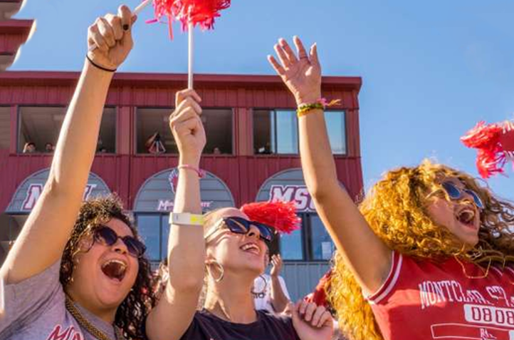 Students celebrating at Montclair State University